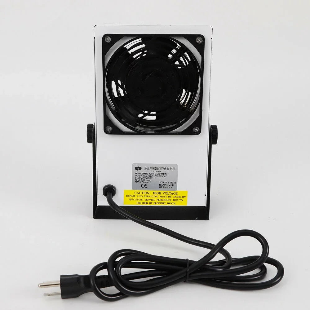 110V Ionizing Air Blower Ion Fan Discharge Static Eliminator Anti-Static Ionizer