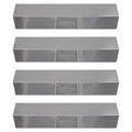 4-Pack  Grill Heat Shield Plate Tent Replacement Parts for Charmglow 810-8410-F - Compatible Barbeque Stainless Steel Flame Tamer, Guard, Deflector, Flavorizer Bar, Vaporizer Bar, Burner Cover 15"