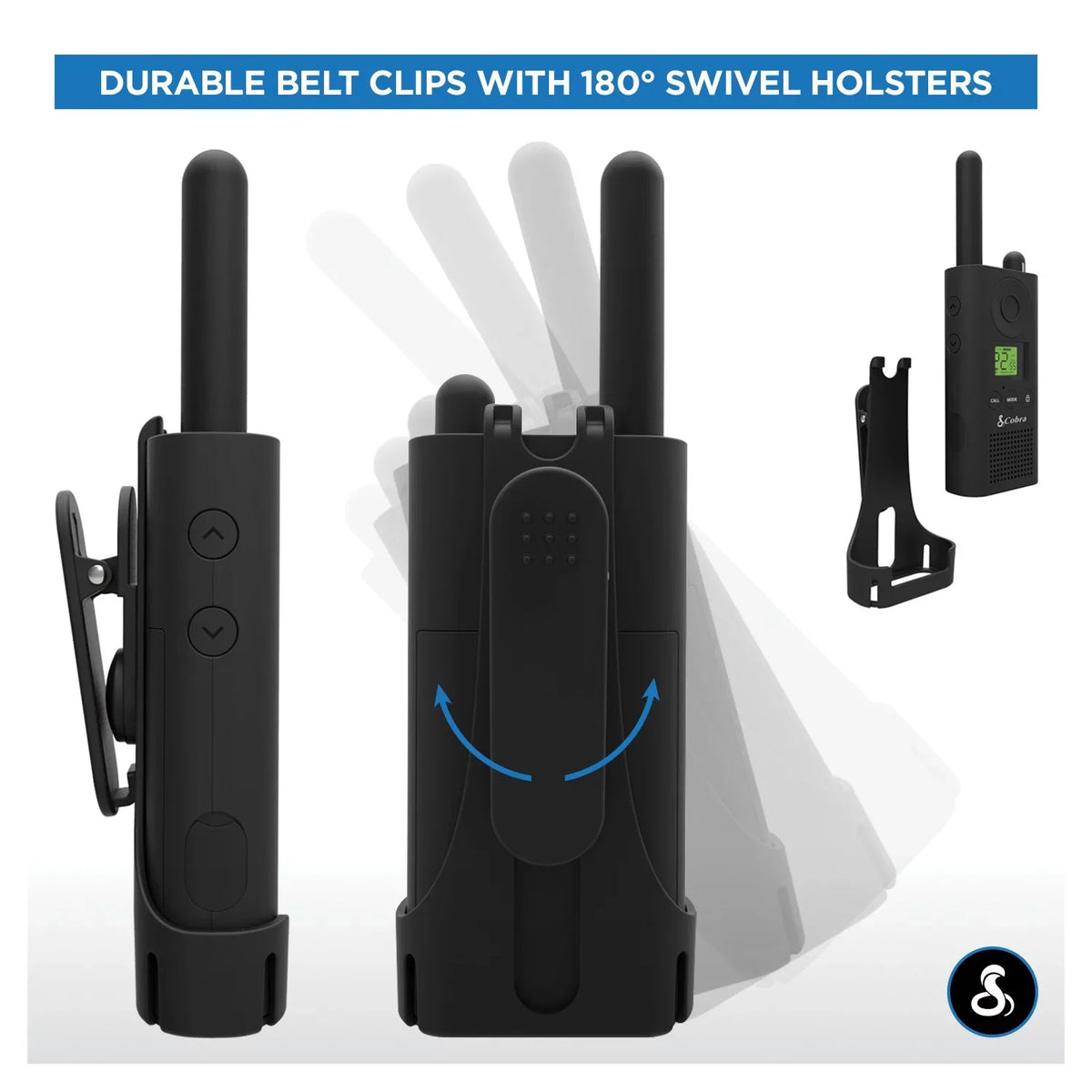 Cobra® MicroTALK -PX880 Two-Way Radios, Black, Pack Of 2 Radios