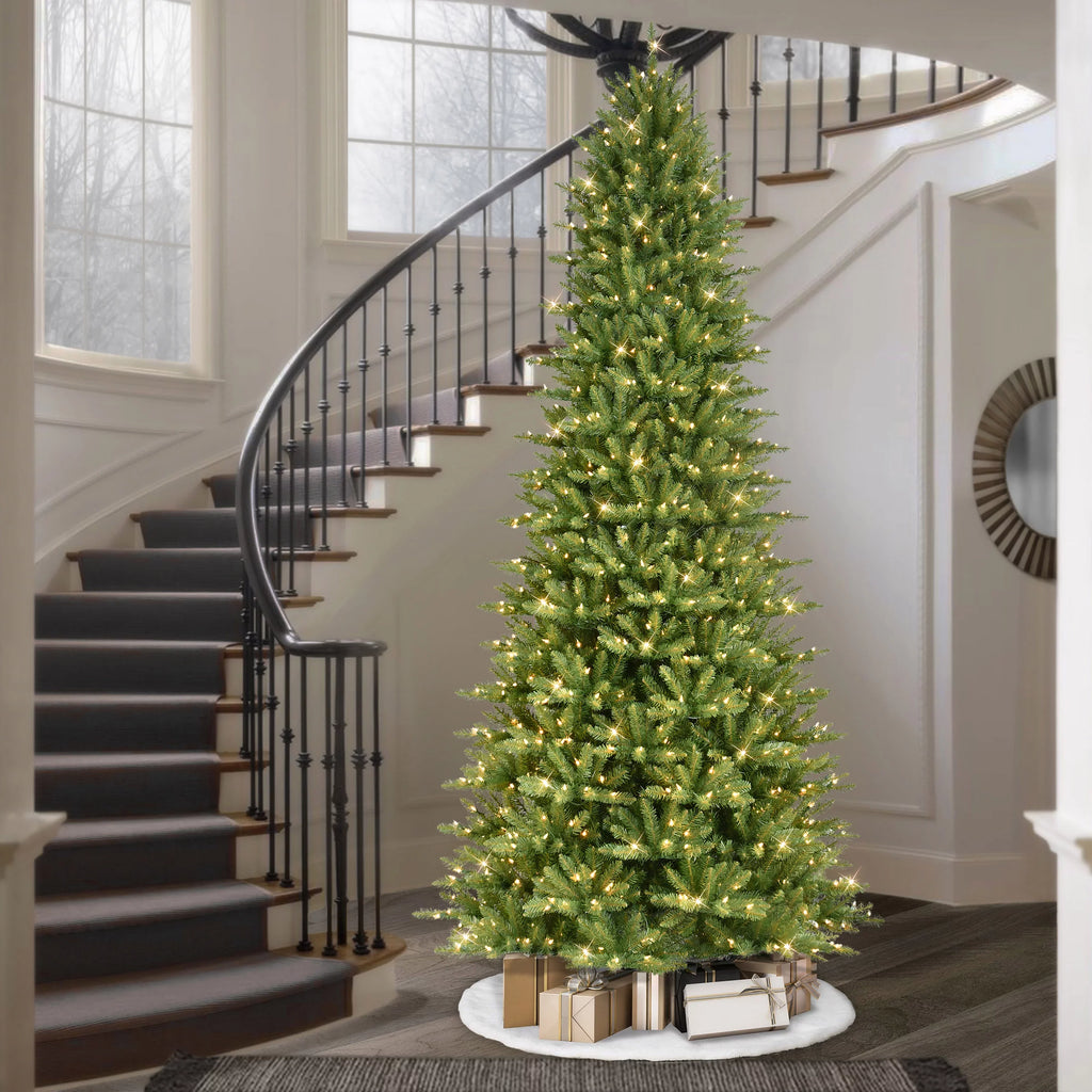 9 ft. Pre-lit Slim Fraser Fir Artificial Christmas Tree 800  listed Clear Lights