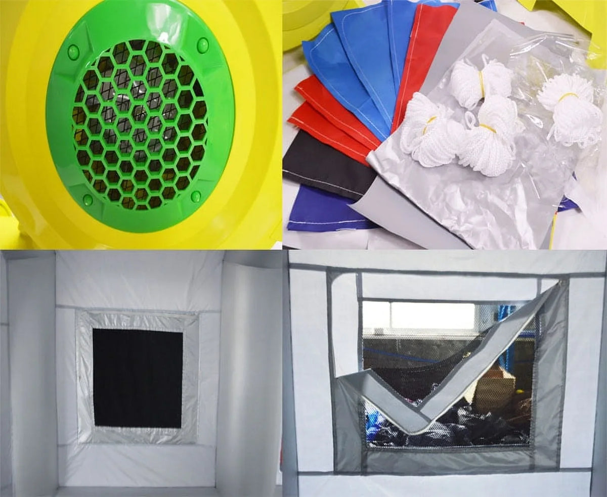 Inflatable Spray Booth 33*16*11ft Portable Car Painting Booth with 2 Blower Inflatable Spray Booth with Air Filtration System