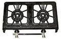 Open Box  Cast Iron Double Burner Propane Stove -48590 -