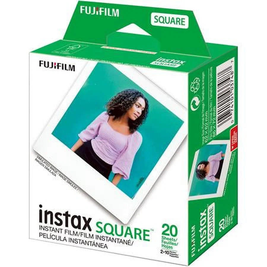 instax  SQ1 Instant Film Camera, Glacier Blue + Film and Camera Bag