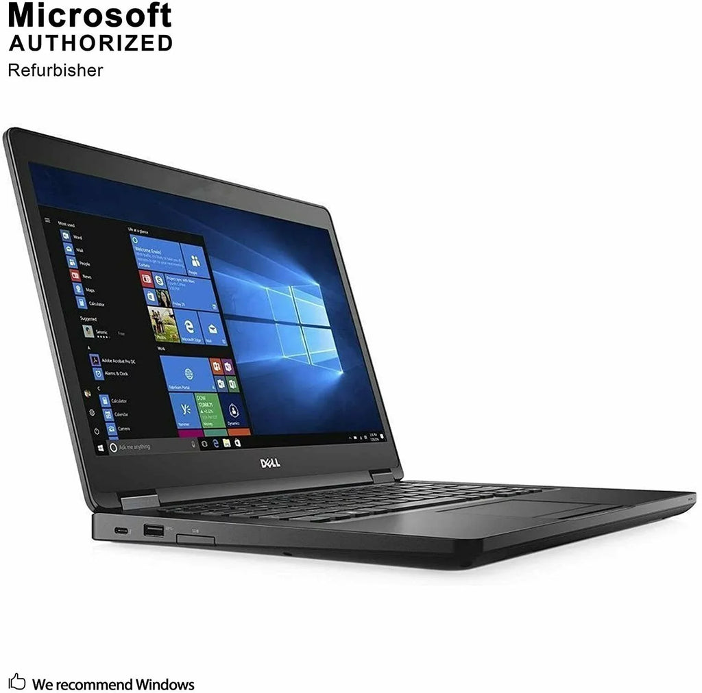 Dell Latitude 5480 Business Laptop, 14.0''  (1366 x 768) Non-Touch, Intel 6th Gen Core I5-6300HQ, 16GB , 512GB , Intel  Graphics 530, Windows 10 Pro