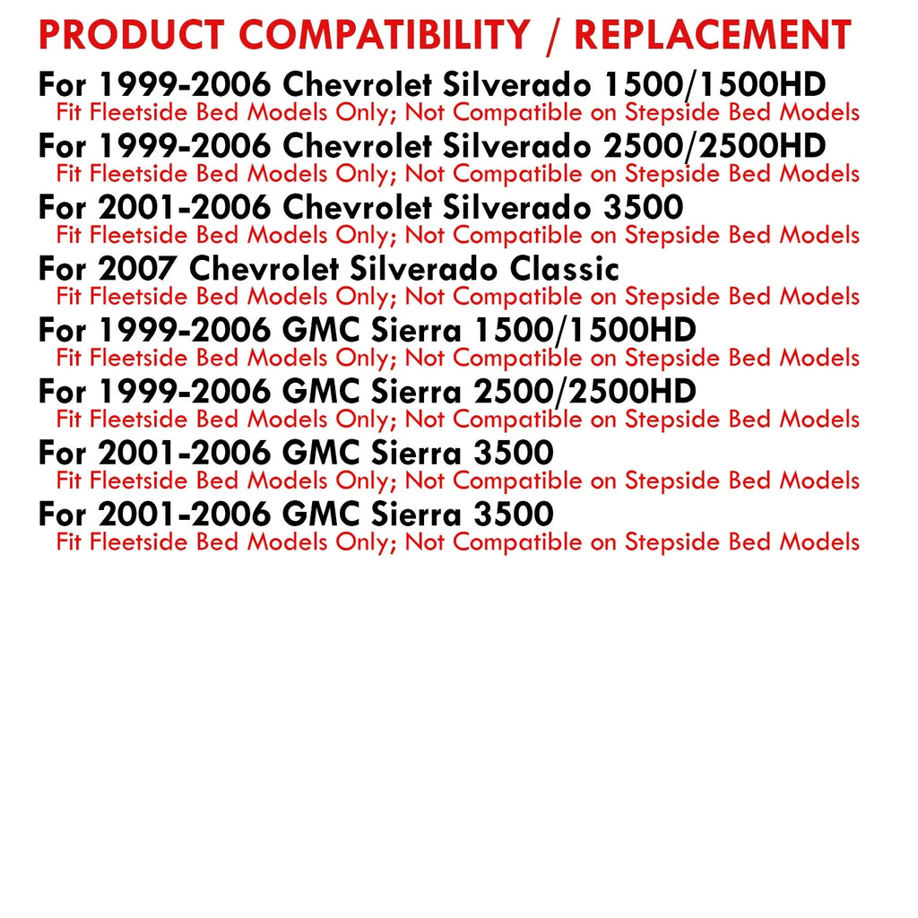 Distributors Smoked Lens Black Housing  Tail Lights Brake Stop Signal Driving Lamps Pair Compatible/Replacement For Chevy Silverado  Sierra Fleetside 1999 2000 2001 2002 2003 2004 2005 2006