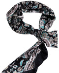 Cody James Men's Silk Navy Paisley Wild Rag Scarf Navy One Size