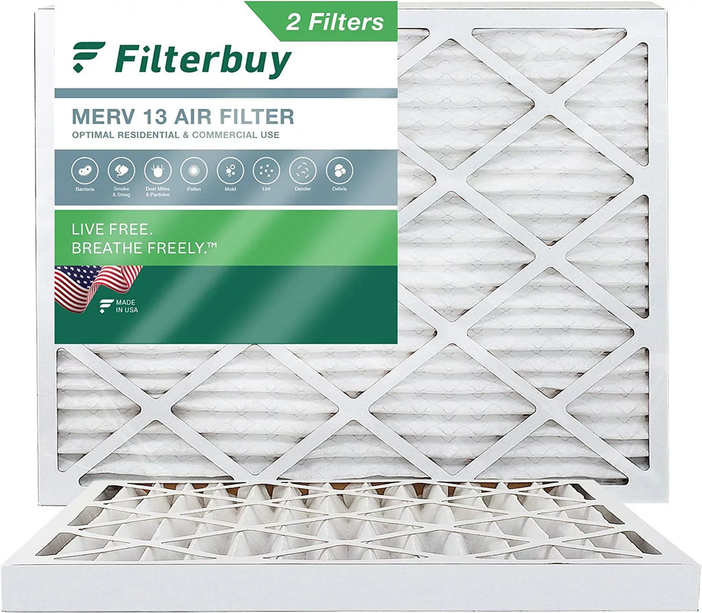 Filterbuy 10x14x2  13 Pleated   Furnace Air Filters (2-Pack)