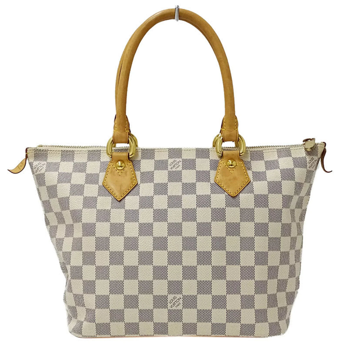 Authenticated Used Louis Vuitton   Bag Damier Azul Ladies Tote Handbag Saleya  N51186 White Gray