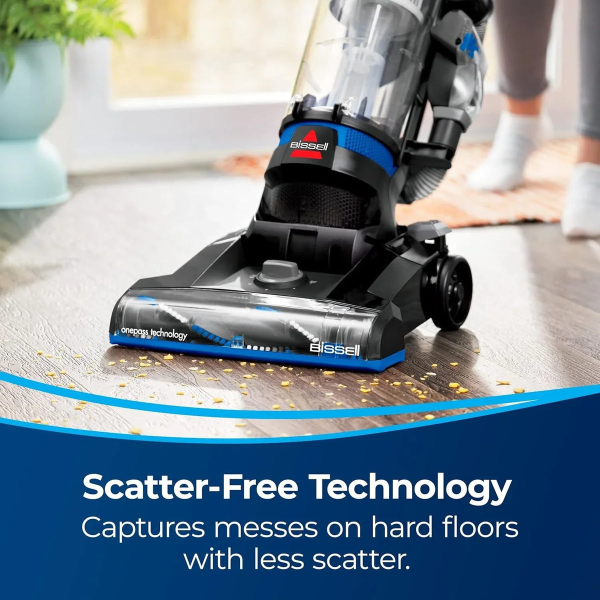 CleanView Upright Bagless Vacuum Cleaner with Active Wand, 3536 (Black/Cobalt Blue)