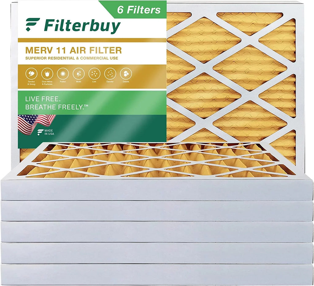 Filterbuy 20x32x2  11 Pleated   Furnace Air Filters (6-Pack)