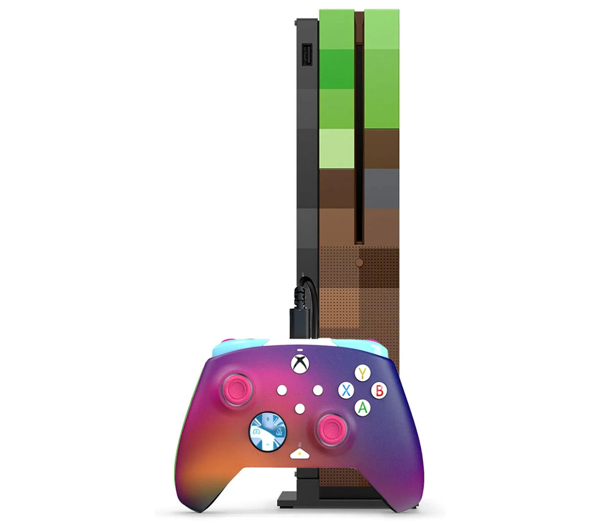 Microsoft Xbox One S Minecraft Limited Edition 1TB Gaming Console +    Bundle Used