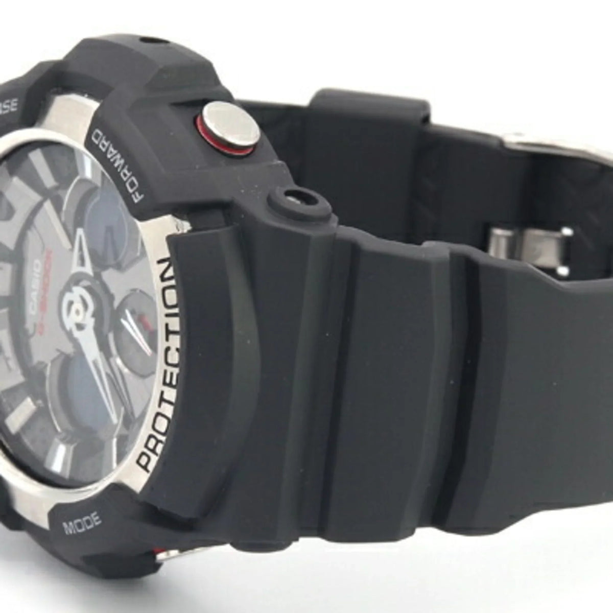 Pre-Owned Casio Men's Watch G-Shock -200 Black Dial Resin Stainless Steel Quartz Digital Analog Rubber  G-  (Like New)