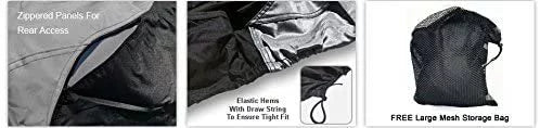 Custom Contour Fit Weatherproof Jet Ski Cover for Kawasaki Ultra 250  2007-2008 - Gray/Black Color - All Weather - Trailerable - Protect from Rain & Sun! Includes Trailer Straps & Storage Bag