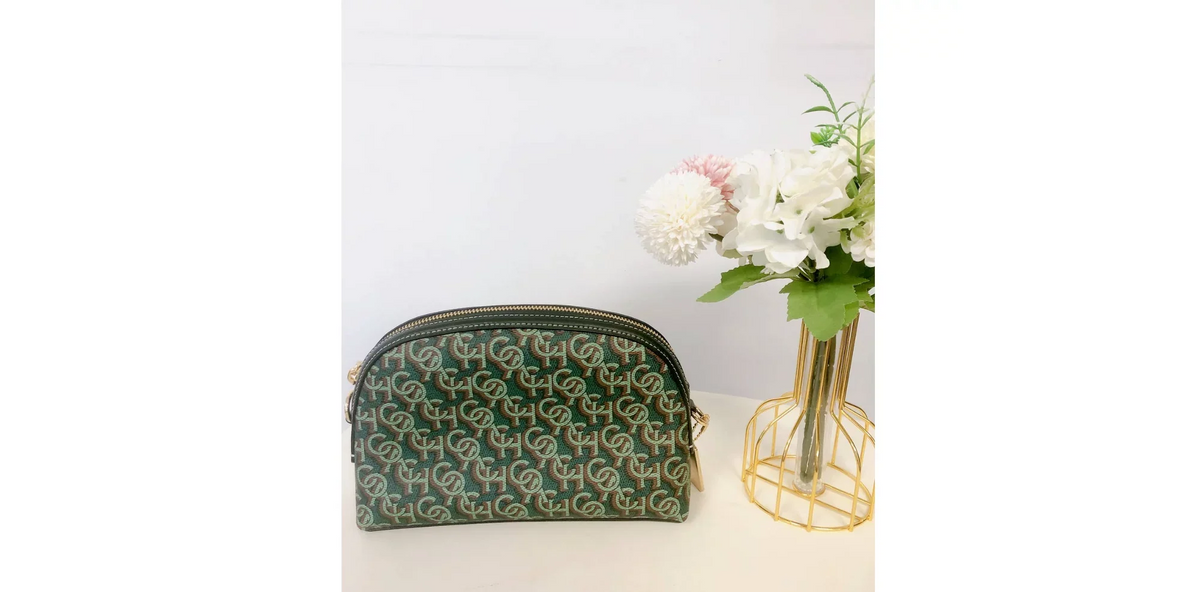 Coach CF343 Madi Crossbody With Coach Monogram Print  Green