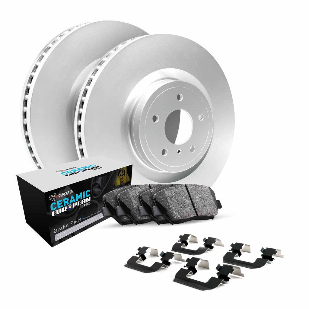 R1 Concepts Wdth1 59006 R1 Brake Rotors Carbon Coated W/ Euro Ceramic Pads & Fits select: 2017-2020