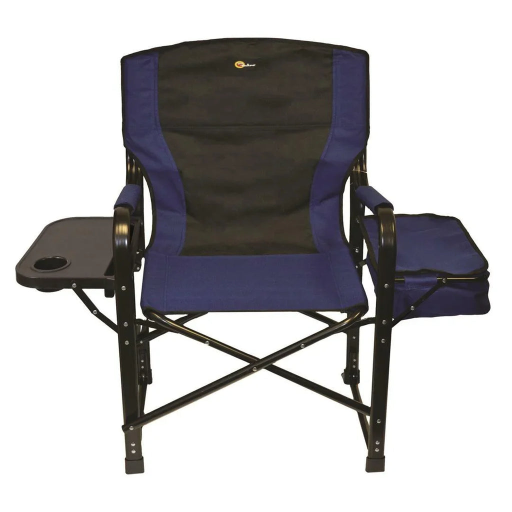 Faulkner -49581 El Captain Director Chair with Cooler Bag - Blue