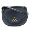 Pre-Owned Hermes  Double H Shoulder Bag Vintage Calf Made in France 1983 Black/Gold Hardware 〇M Crossbody Snap Button Ladies (Fair)