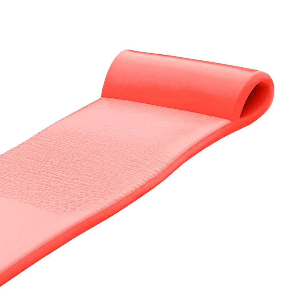Texas Recreation Sunsation 70 Inch Foam Raft Lounger Pool Float, Caribbean Coral