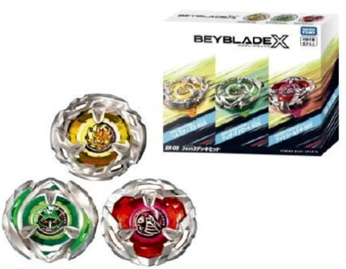 Takara Tomy Beyblade X -08 3 on 3 Deck Set