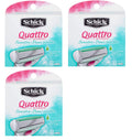 Schick Quattro for Women Sensitive Hypo Allergenic Aloe Refill Blade Cartridges, 8 Count (Pack of 3)