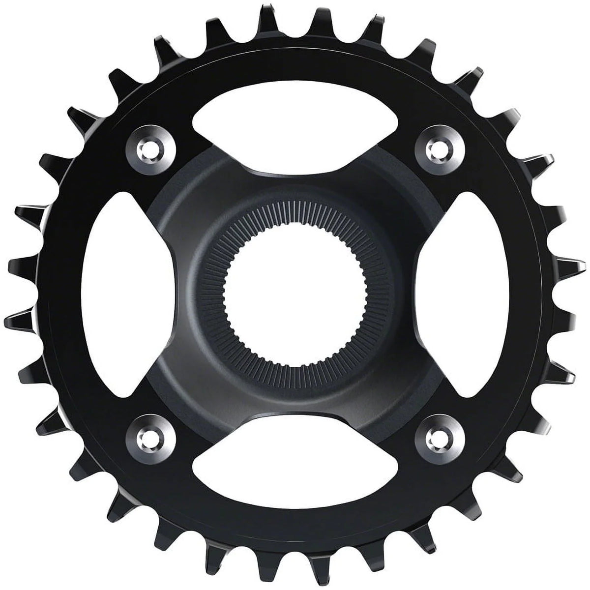 Shimano  -EM800 Chainring - 32T Without Chainguard, 55mm Chainline, Black