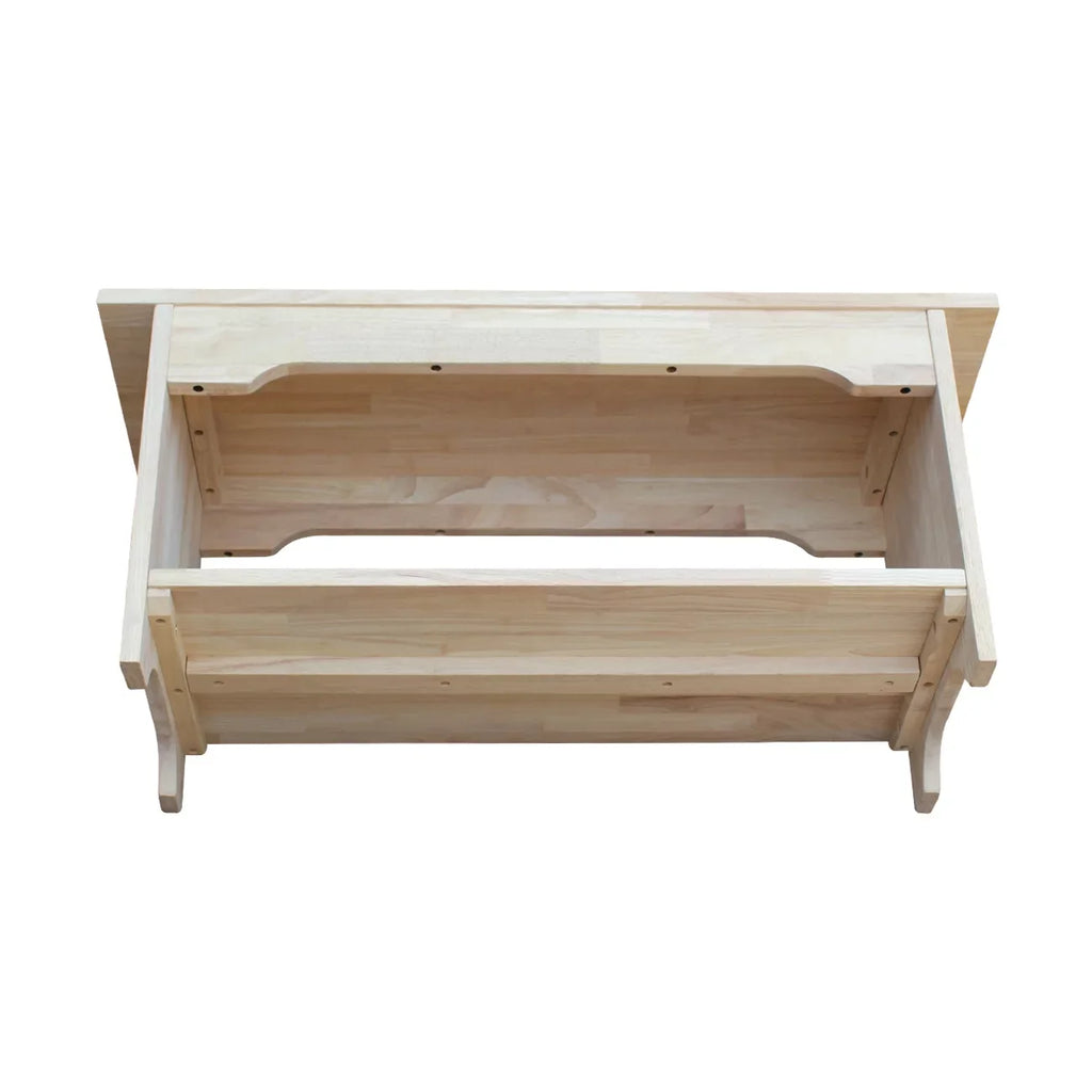 International Concepts Solid Wood Indoor Brookstone Bench - 36" Long, Unfinished