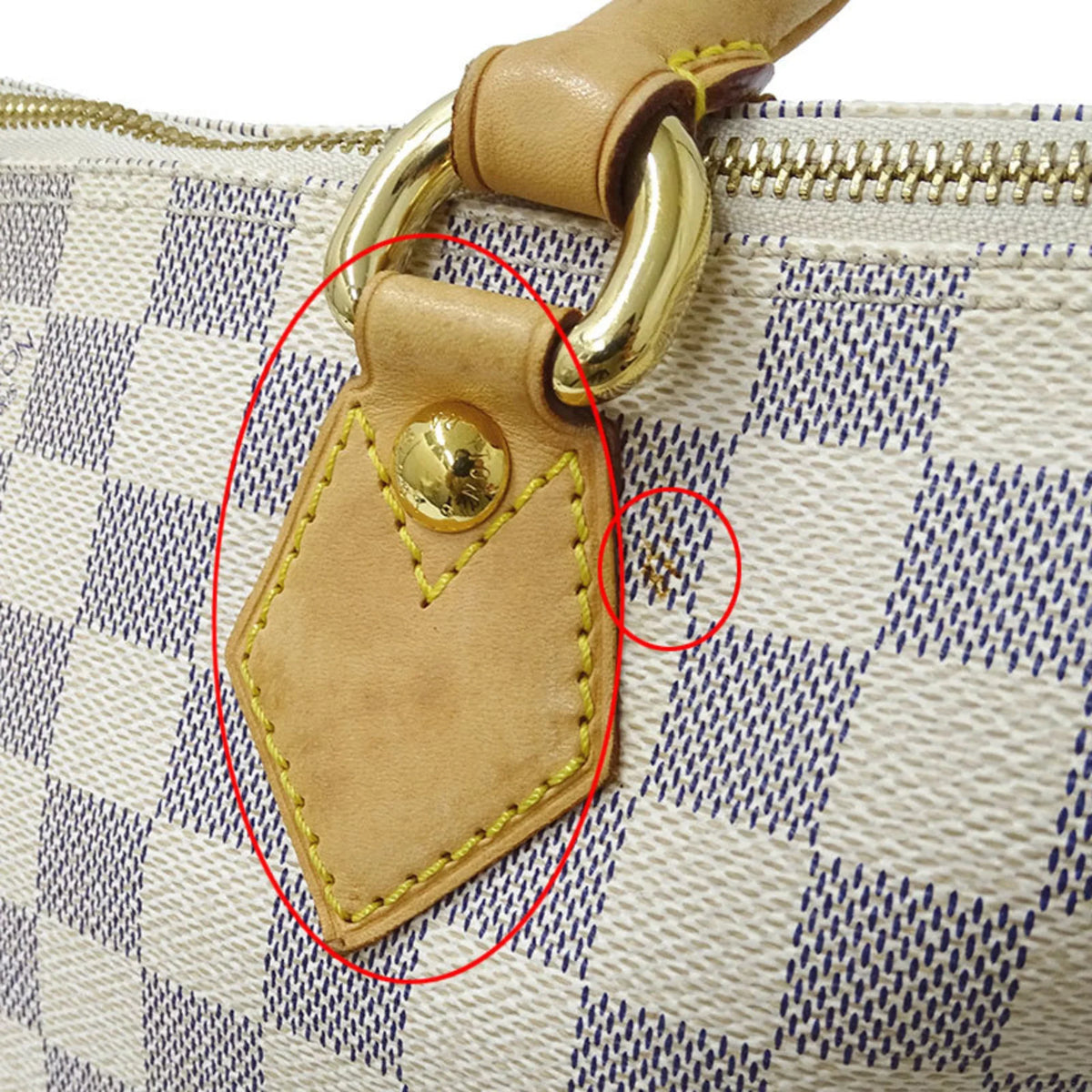 Authenticated Used Louis Vuitton   Bag Damier Azul Ladies Tote Handbag Saleya  N51186 White Gray