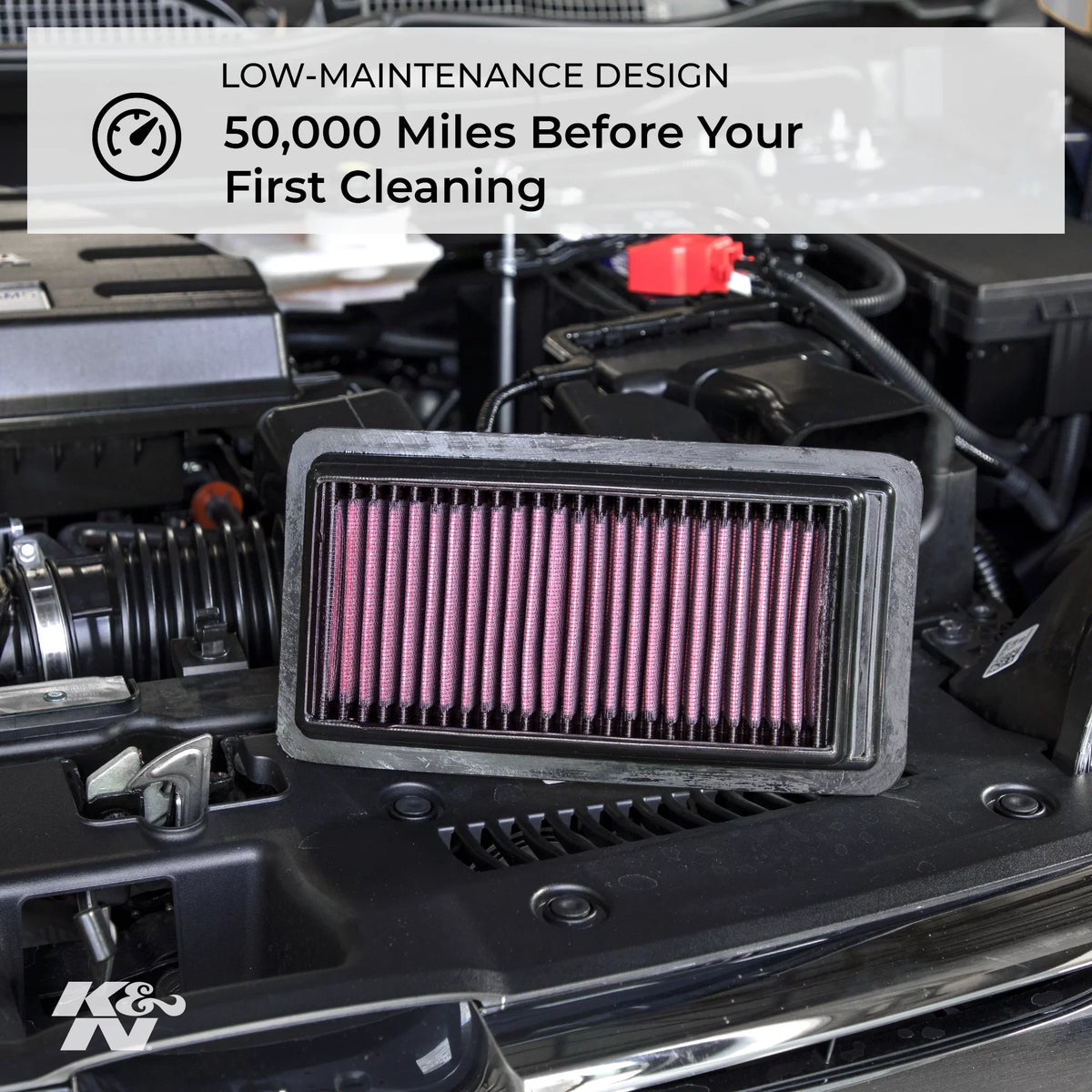 K&N Engine Air Filter: High Performance, Premium, Washable, Replacement Filter: 2005-2019 Toyota/Subaru/Scion H4 2.0 L (86, Gt 86, , -S), 33-2300