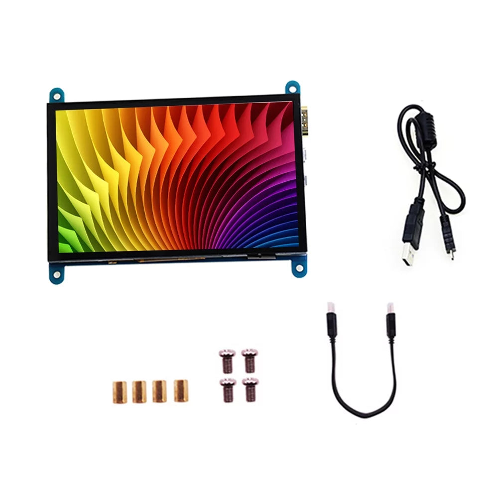 moobody 5 Inch  Capacitive Touchscreen Display 800*480 Resolution Small Portable  with   Interface Compatible with Raspberry Pi Tool