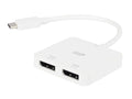 Monoprice -C to Dual 4K DisplayPort Adapter (Dual 4K@60Hz) Compatible with Thunderbolt 3 Devices with Windows and MacOS