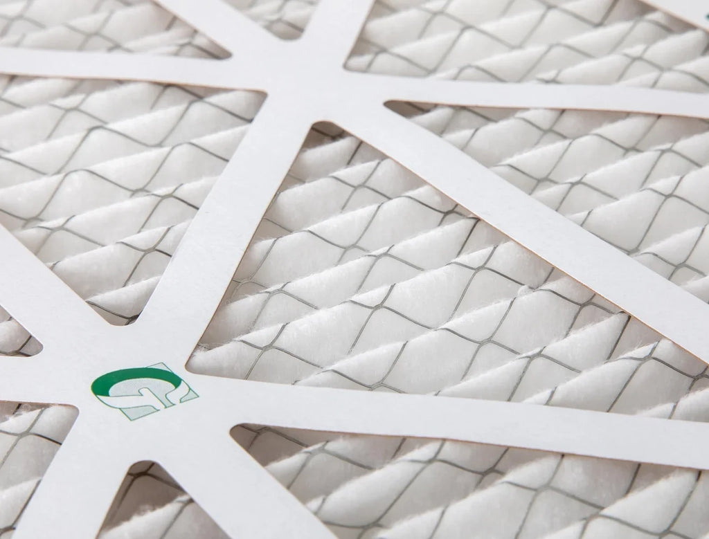 12x24x4  10 Pleated  Furnace Air Filters by Glasfloss Industries. ( 3 Pack ) Exact Size: 11-3/8 x 23-3/8 x 3-3/4