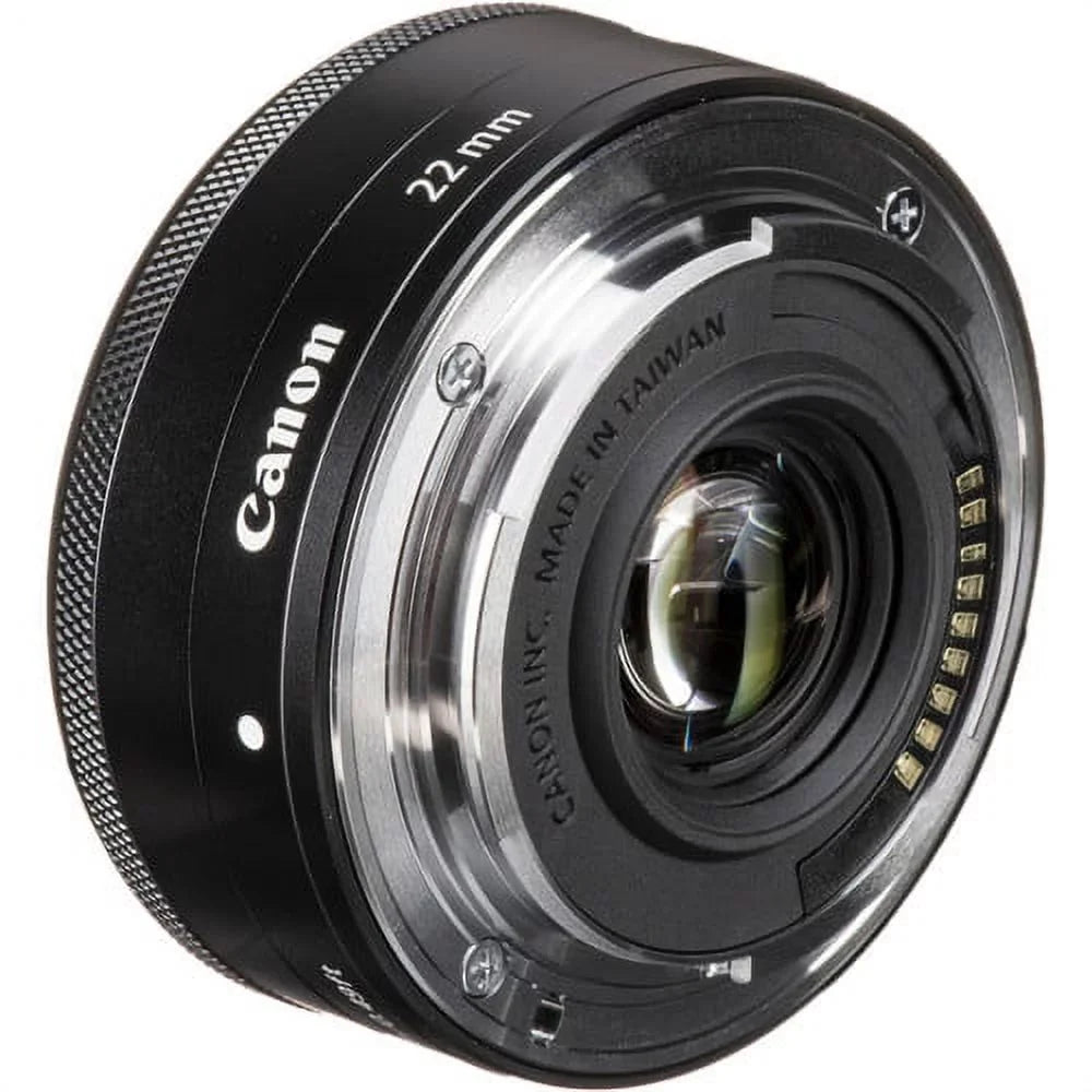 Canon -M 22mm f/2  Lens in Black  Compatible with Canon Mirrorless Cameras: Canon  M10, M100, M200, M3, M5, M50, M50 Mark , M6, M6 Mark  & More