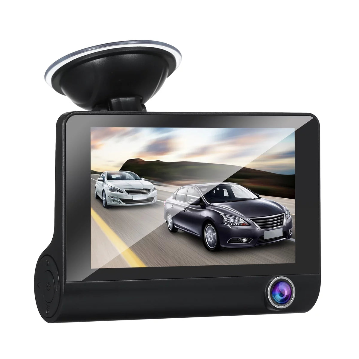 Apexeon Dash Cam， 1080P Full  Front and Rear Dual Camera, 4 Inch  Screen, Wide Angle Vision, Loop Recording， Stay Protected on the Road!