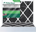 Filterbuy 20x23x1  8 Odor Eliminator Pleated   Furnace Air Filters with Activated Carbon (6-Pack)