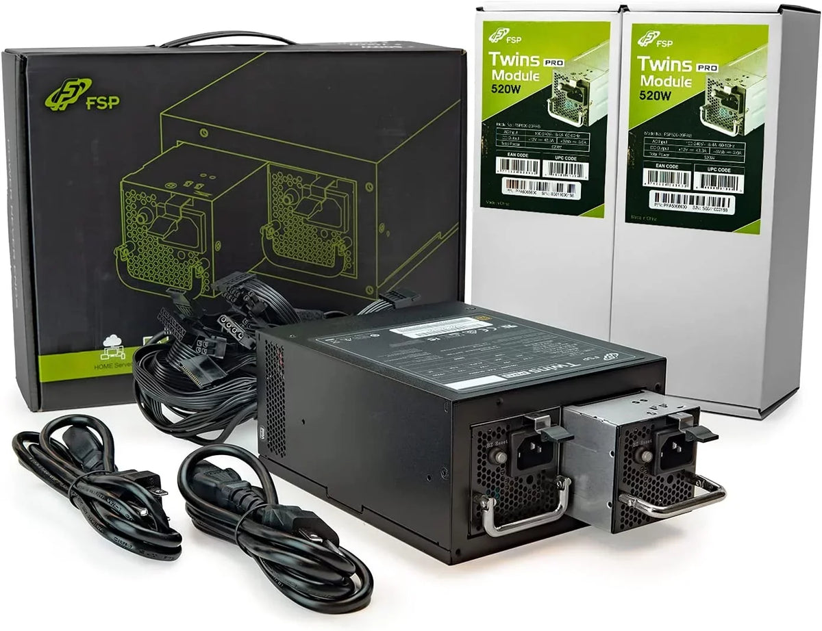Twins Pro  PS2 1+1 Dual Module 700W Efficiency ≥90% Hot-swappable Redundant Digital Power Supply with Guardian Monitor Software (Twins Pro 700)