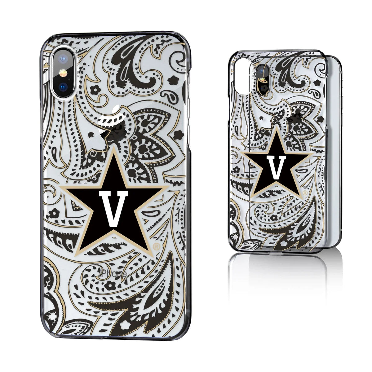 Vanderbilt Commodores Paisley Clear Case for iPhone X