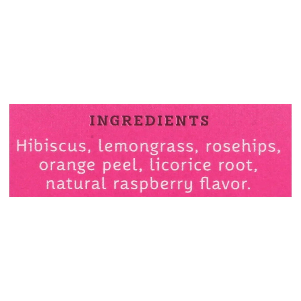 Stash Tea Hibiscus Herbal tea - Wild Raspberry - Case Of 6 - 20 Bags