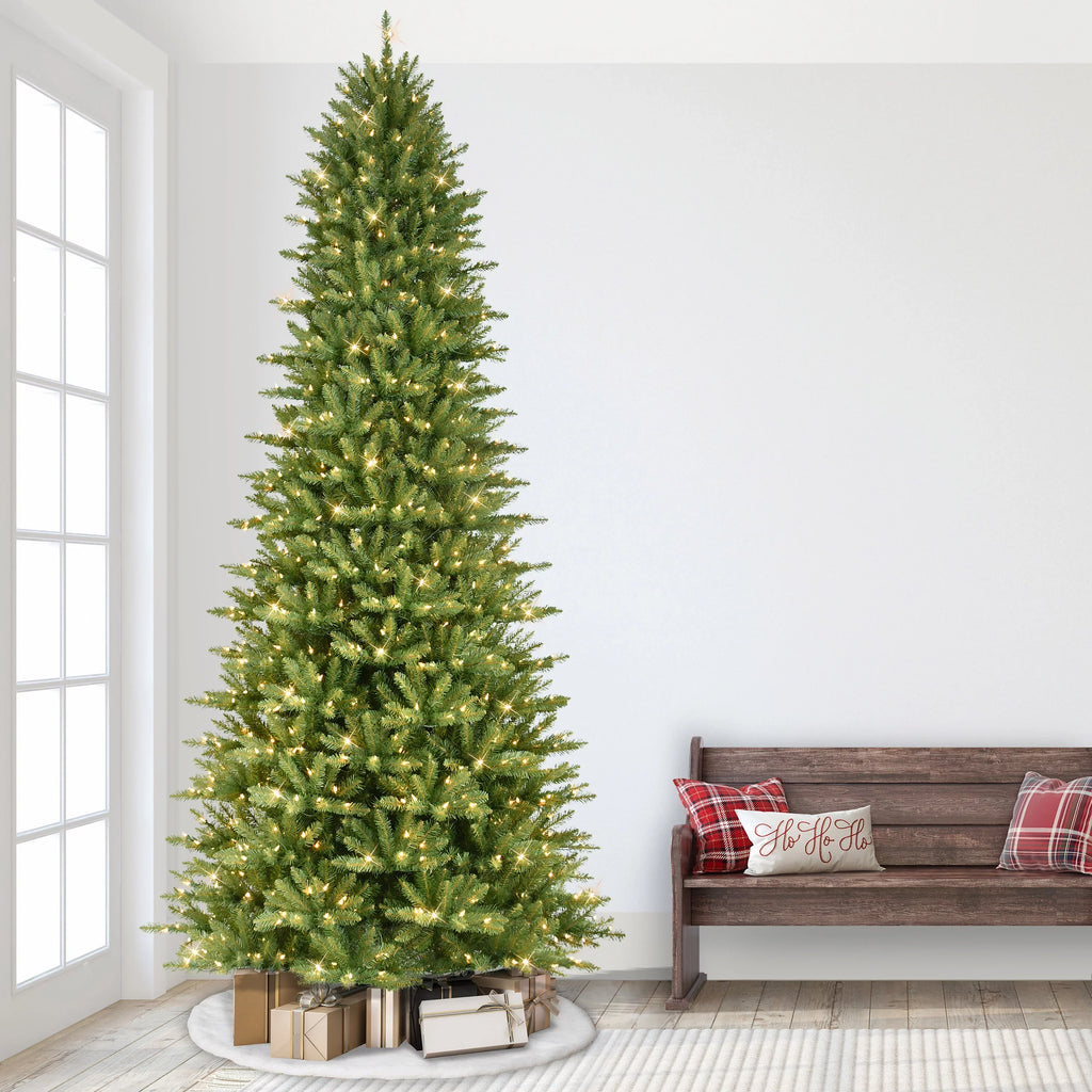 9 ft. Pre-lit Slim Fraser Fir Artificial Christmas Tree 800  listed Clear Lights