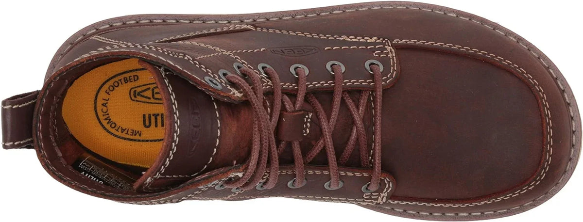 Utility Women's San Jose 6 Alloy Toe Wedge Work Boots 5 Gingerbread