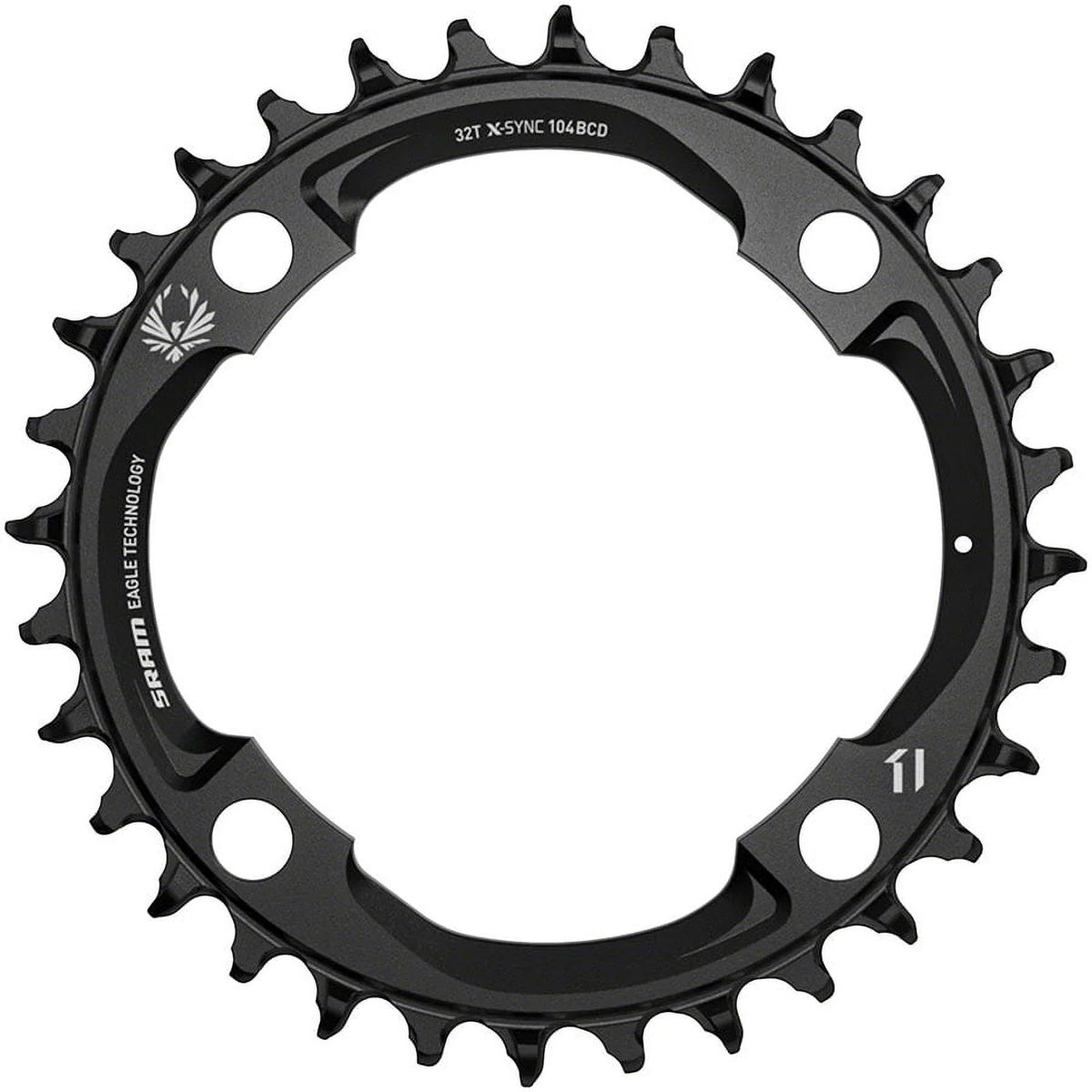 X-Sync 2 Eagle Chainring - 32t, 104mm , 12-Speed, Aluminum, Black (Mahle)