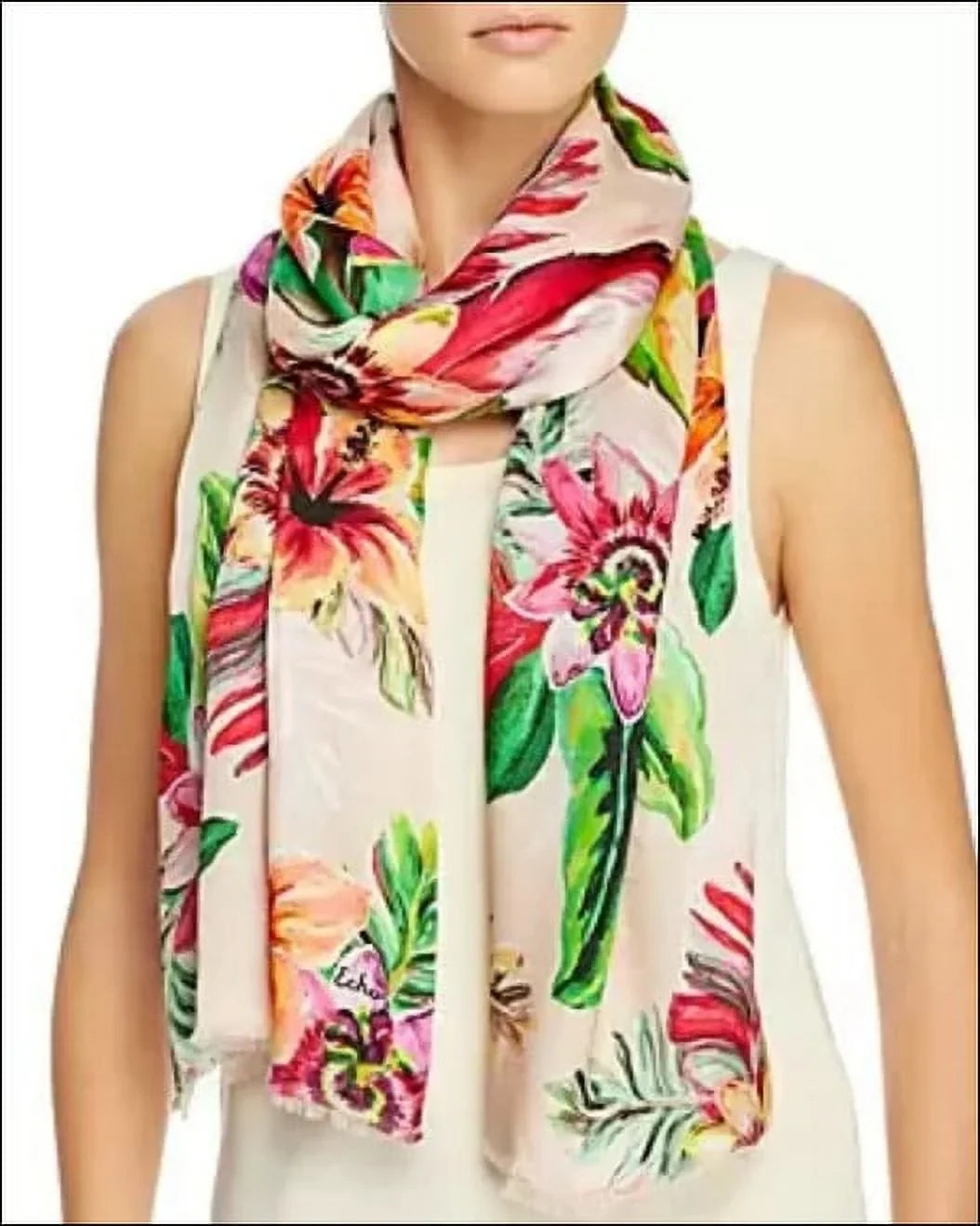 Echo Paradise Floral Silk Tubular Wrap