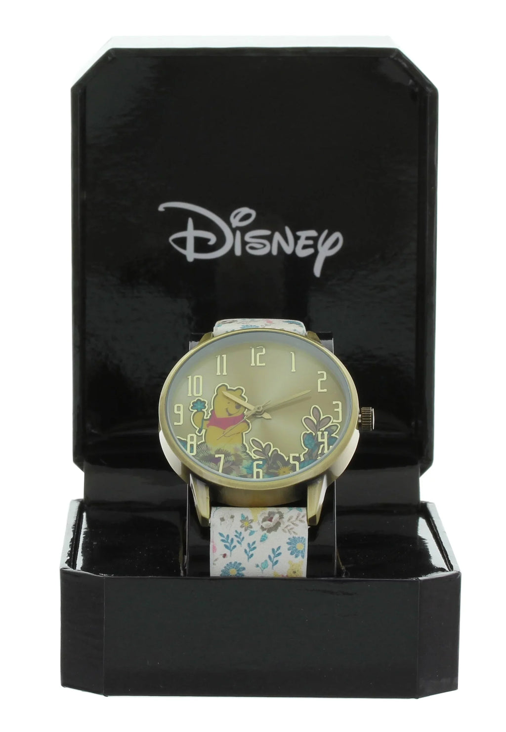 Cute Classic look Disney Winnie The Pooh Printed Band Watch Enjoy Picking flower  WP5037-