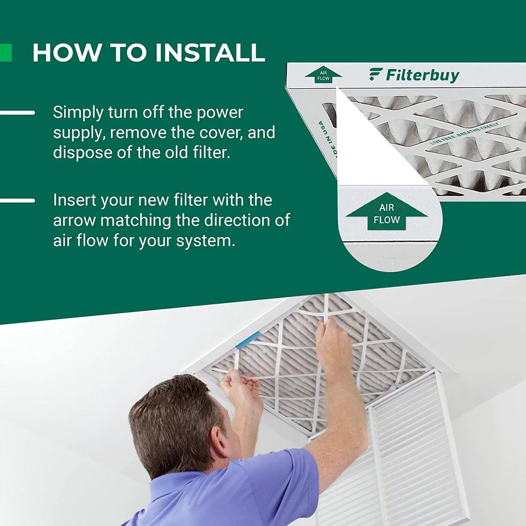 Filterbuy 20x21x5  11 Pleated   Furnace Air Filters for Lennox X8790 / PCO14-23 (2-Pack)