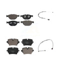 Transit Auto - Front Rear Ceramic Disc Brake Pads And Wear Sensors Kit For 2016 Jaguar F-Type Project 7 with 5.0L With Cast Iron -100247
