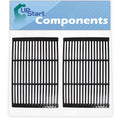 2-Pack  Grill Cooking Grates Replacement Parts for Charmglow 810-6320-B - Compatible Barbeque Porcelain Enameled Cast Iron Grid 19"