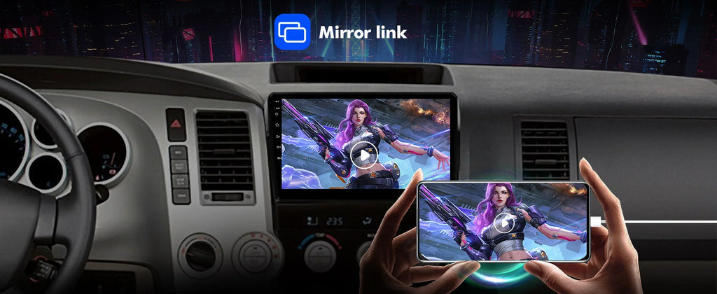 6+128G 10.1 inches Android 12 Car Stereo for Toyota Tundra 2007-2013 & Sequoia 2008-2018  Touchscreen Screen Car Radio with Carplay & Android Auto Support Backup Camera