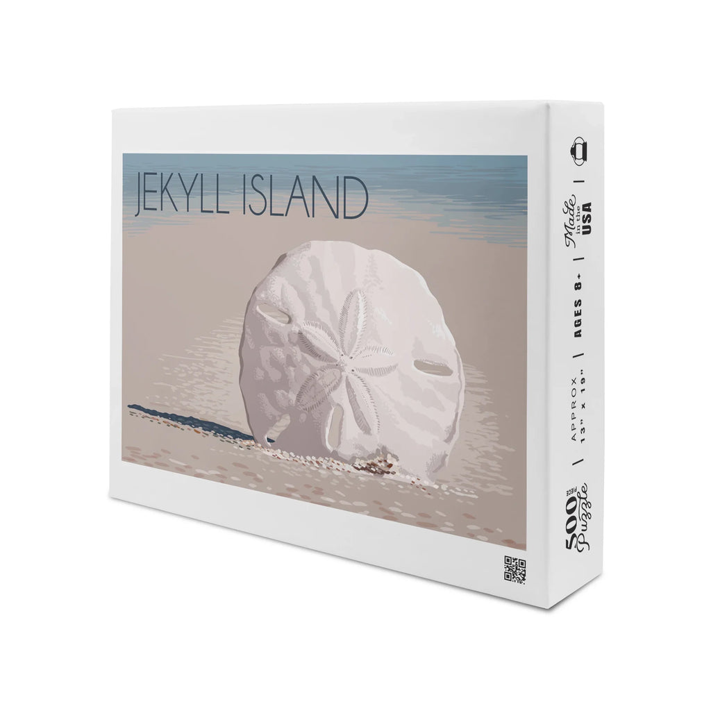 Jekyll Island, Georgia, Sand Dollar (19x27 inches, Premium 500 Piece Jigsaw Puzzle for Adults and Family, Made in )