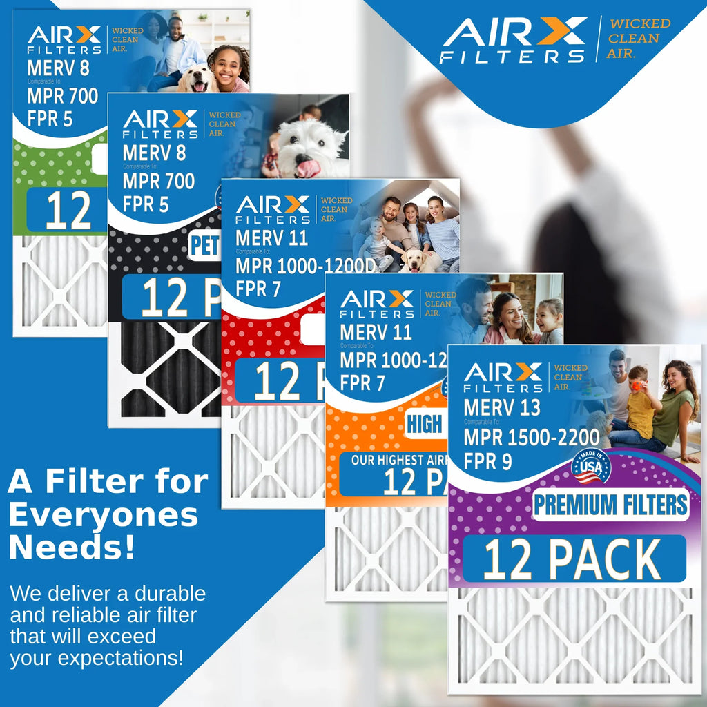 12x30x1 Air Filter  8 Rating, 12 Pack of Furnace Filters Comparable to  700 &  5 - Made in  by     .