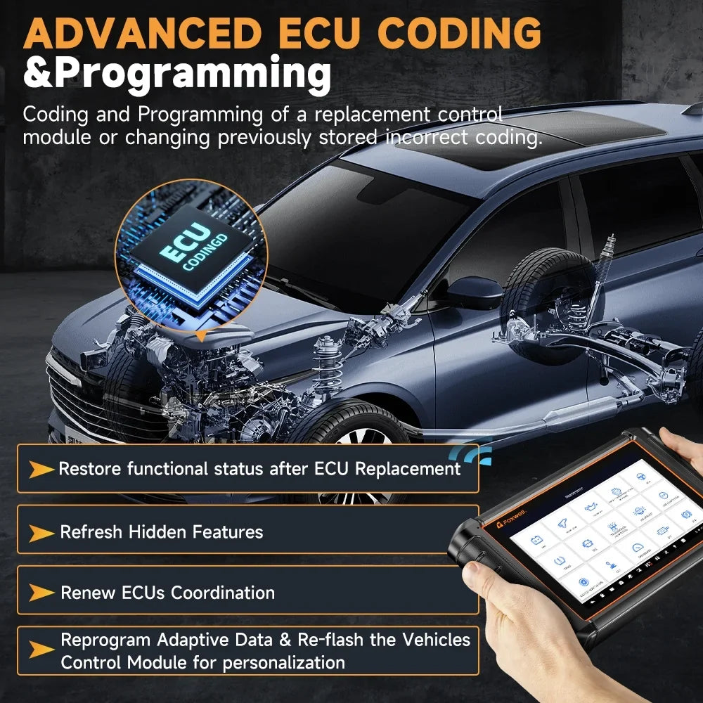 Scanner NT909  Bidirectional Control OBD2 Scanner Code Reader  Coding Key  Programmer Diagnostic Scan Tool