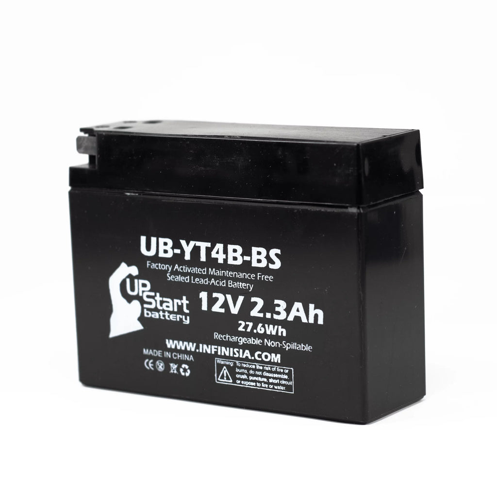 3 Pack - YT4B- Battery Replacement for (2.3Ah, 12v, Sealed) Factory Activated, Maintenance Free Battery - Compatible with 2015 Yamaha SR400, 2008 Suzuki -Z70, 2009 Suzuki -Z70